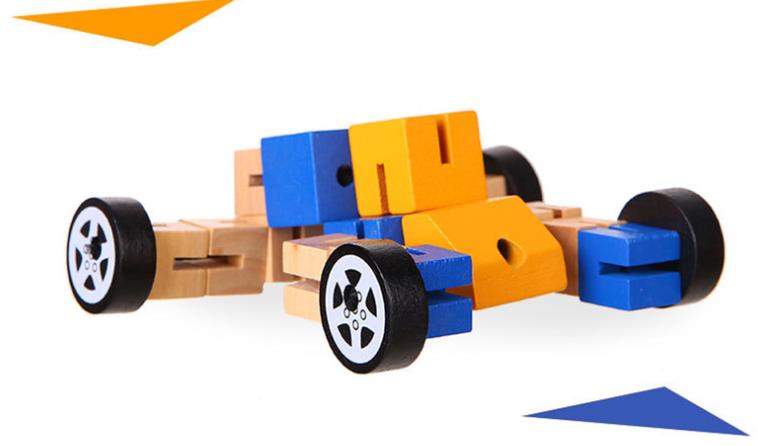 Articulated Wooden Robot Friend - Creative STEM & Sensory Toy