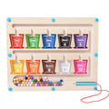 Wooden Children's Early Education Magnetic Color Classification Board