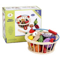 Wooden magnetic cut fruits and vegetables