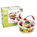 Wooden magnetic cut fruits and vegetables
