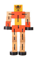 Articulated Wooden Robot Friend - Creative STEM & Sensory Toy