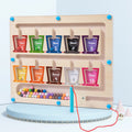 Wooden Children's Early Education Magnetic Color Classification Board